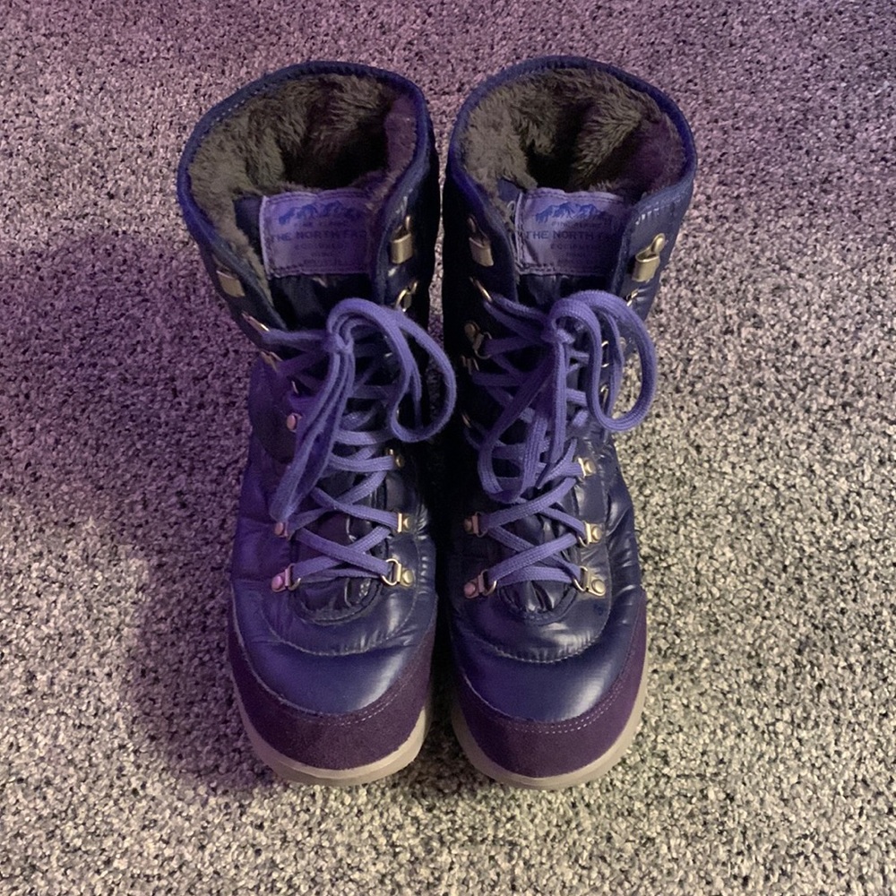 Purple North Face boots